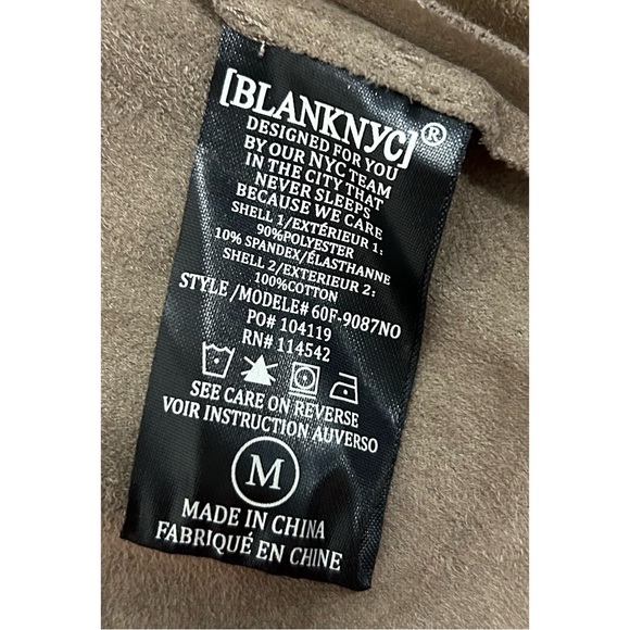 Blank NYC Cloud Nine Waterfall Drape Mt Rushmore Brown Jacket Cardigan Size M - Picture 14 of 16